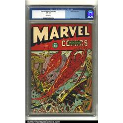 Marvel Mystery Comics #43 (Timely, 1943) CGC VF 8.0 Off-white pages. Pounding through a suspensio...
