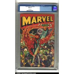 Marvel Mystery Comics #60 (Timely, 1944) CGC NM- 9.2 Off-white pages. Freed from his bonds, Toro...