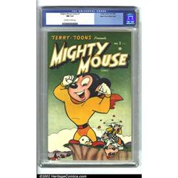 Mighty Mouse Comics #1 Mile High pedigree (Timely, 1946) CGC NM 9.4 Off-white pages. Only the Mil...