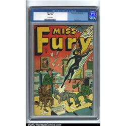 Miss Fury #8 (Timely, 1945) CGC VF+ 8.5 Off-white pages. This is the final issue in the run of ne...