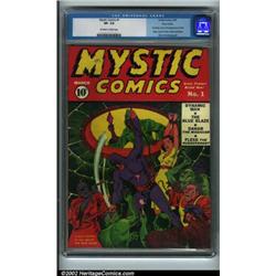 Mystic Comics #1 Nova Scotia pedigree (Timely, 1940) CGC VF- 7.5 Off-white to white pages. One of...