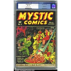 Mystic Comics #2 (Timely, 1940) CGC VF- 7.5 Off-white to white pages. Bondage is the word on this...