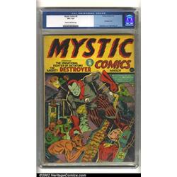 Mystic Comics #8 (Timely, 1942) CGC VF+ 8.5 Cream to off-white pages. On this incredibly violent...
