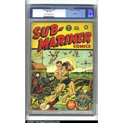 Sub-Mariner Comics #7 (Timely, 1942) CGC VF+ 8.5 Light tan to off-white pages. This World War II...