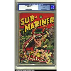Sub-Mariner Comics #11 (Timely, 1943) CGC VG/FN 5.0 cream to off-white pages. This book was the s...