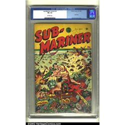 Sub-Mariner Comics #14 (Timely, 1944) CGC FN- 5.5 Off-white pages. Sub-Mariner appears to be taki...