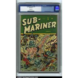 Sub-Mariner Comics #18 (Timely, 1945) CGC VF- 7.5 Off-white pages. This is an exceptionally clean...