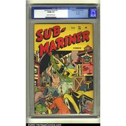 Sub-Mariner Comics #19 "D" pedigree (Timely, 1946) CGC VF/NM 9.0 Cream to off-white pages. The An...