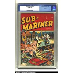 Sub-Mariner Comics #20 (Timely, 1946) CGC VF/NM 9.0 Off-white pages. This is the last cover that...