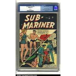 Sub-Mariner Comics #26 (Timely, 1948) CGC VF/NM 9.0 White pages. This is a stunning copy that sug...