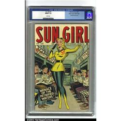 Sun Girl #2 Mile High pedigree (Marvel, 1948) CGC FN/VF 7.0 White pages. This beautiful Mile High...
