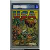 Image 1 : U.S.A Comics #1 Kansas City pedigree (Timely, 1941) CGC VF- 7.5 Off-white pages. This bondage Naz...