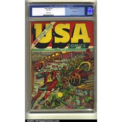U.S.A Comics #2 (Timely, 1941) CGC GD+ 2.5 Off-white pages. Hitler appears in his crazy-looking c...