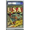 Image 1 : U.S.A Comics #8 (Timely, 1943) CGC VG+ 4.5 Slightly brittle pages. How surprising! Captain Americ...