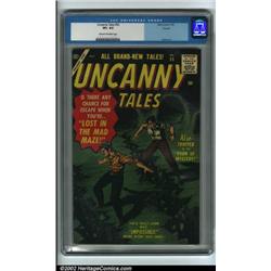 Uncanny Tales #55 Circle 8 pedigree (Atlas, 1957) CGC VF+ 8.5 Cream to off-white pages. This is a...