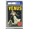Image 1 : Venus #1 (Atlas, 1948) CGC VF- 7.5 Off-white pages. Venus makes her first appearance in the debut...