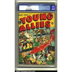 Young Allies Comics #8 (Timely, 1943) CGC VF 8.0 Light tan to off-white pages. What would the Gol...