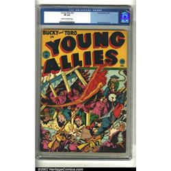 Young Allies Comics #10 (Timely, 1943) CGC VF 8.0 Cream to off-white pages. Toro and Bucky rescue...