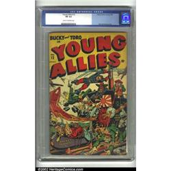 Young Allies Comics #12 (Timely, 1944) CGC FN 6.0 Cream to off-white pages. Overstreet notes the...