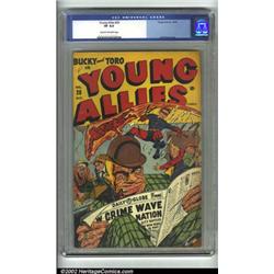 Young Allies Comics #20 (Timely, 1946) CGC VF 8.0 Cream to off-white pages. Another beautiful cop...