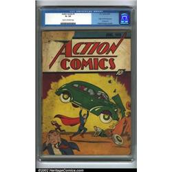 Action Comics #1 (DC, 1938) CGC G+ 2.5 Cream to off-white pages. Without a doubt, the most signif...