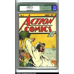 Action Comics #3 (DC, 1938) CGC Qualified VF- 7.5 Cream to off-white pages. CGC Qualification not...