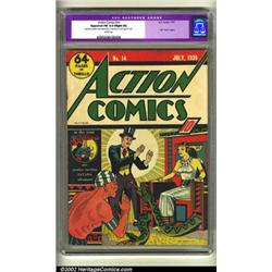 Action Comics #14 (DC, 1939) CGC Apparent FN 6.0 Slight (A). Early issue of Action Comics are app...