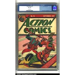 Action Comics #16 (DC, 1939) CGC VF- 7.5 Off-white pages. From the title that launched the Golden...