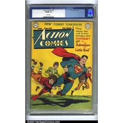Action Comics #128 (DC, 1949) CGC VF/NM 9.0 White pages. Superman lets a bunch of kids have a go...