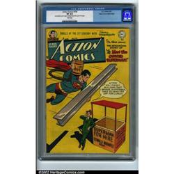 Action Comics #159 Mile High pedigree (DC, 1951) CGC VF 8.0 White pages. Mile High Actions seldom...