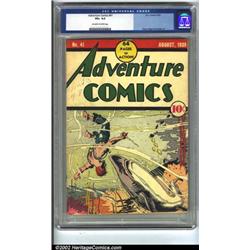 Adventure Comics #41 (DC, 1939) CGC VG+ 4.5 Off-white to white pages. Leo O'Mealia delivers an ac...