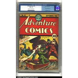 Adventure Comics #42 (DC, 1939) CGC FN+ 6.5 Light tan to off-white pages. Creig Flessel's cover a...