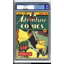 Adventure Comics #48 (DC, 1940) CGC VF 8.0 Off-white pages. Hourman swings into action on the cov...