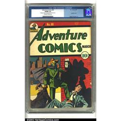 Adventure Comics #60 (DC, 1941) CGC VG/FN 5.0. Highly prized by savvy collectors, Flessel Sandman...