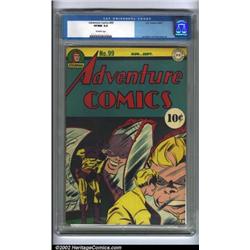 Adventure Comics #99 (DC, 1945) CGC VF/NM 9.0 Off-white pages. Sandman and Sandy have fun making...