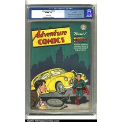 Adventure #103 "D" pedigree (DC, 1946) CGC VF/NM 9.0 Off-white pages. Some minor foxing along the...