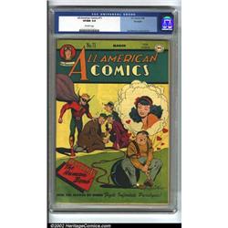 All-American Comics #71 Big Apple pedigree (DC, 1946) CGC VF/NM 9.0 Off-white pages. This lovely...