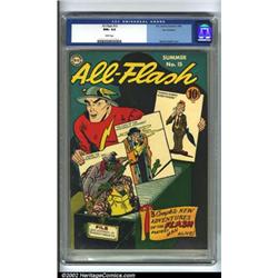 All-Flash #15 San Francisco pedigree (DC, 1944) CGC NM+ 9.6 White pages. The Flash introduces thr...