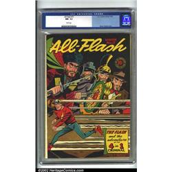 All-Flash #17 (DC, 1944) CGC NM- 9.2 White pages. One of comicdom's favorite characters in the 19...