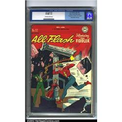 All-Flash #32 Mile High pedigree (DC, 1948) CGC VF/NM 9.0 Off-white to white pages. This last iss...