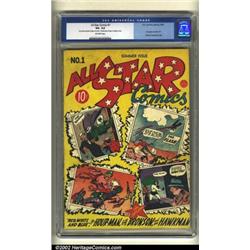 All-Star Comics #1 (DC, 1940) CGC VG- 3.5 Off-white pages. With the now-famous composite cover by...