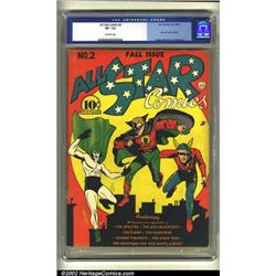 All-Star Comics #2 (DC, 1940) CGC VF- 7.5 Off-white pages. A dramatic cover by Moldoff and Baily...