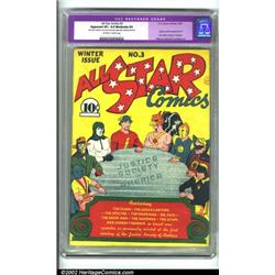 All-Star Comics #3 (DC, 1940) CGC Apparent VF+ 8.5 Moderate (P) Off-white to white pages. This is...