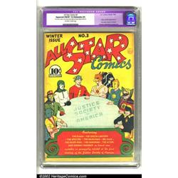 All-Star Comics #3 (DC, 1940) CGC Apparent FN/VF 7.0 Extensive (P) Off-white to white pages. Rank...