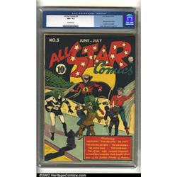 All-Star Comics #5 (DC, 1941) CGC NM- 9.2 Off-white pages. Howard Purcell's cover perfectly captu...