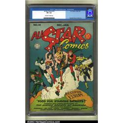 All-Star Comics #14 (DC, 1942) CGC VF+ 8.5 Off-white to white pages. This terrific humanitarian c...