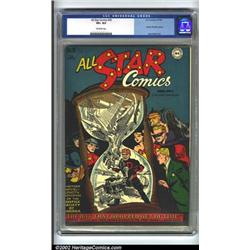 All-Star Comics #35 (DC, 1947) CGC VF+ 8.5 Off-white pages. The incredible hourglass cover on thi...