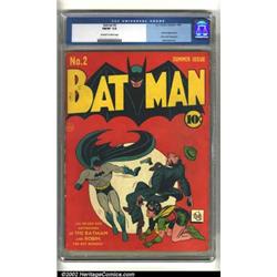 Batman #2 (DC, 1940) CGC FN/VF 7.0 Off-white to white pages. The Joker and Catwoman team up in th...