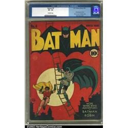 Batman #4 (DC, 1940) CGC VF- 7.5 Off-white pages. The Joker makes his memorable 3rd appearance in...