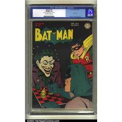 Batman #23 (DC, 1944) CGC VF/NM 9.0 Off-white to white pages. Batman squares off against the Joke...